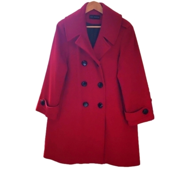 Loro Piana wool fabric double breasted coat made by Dale Dressin Vintage